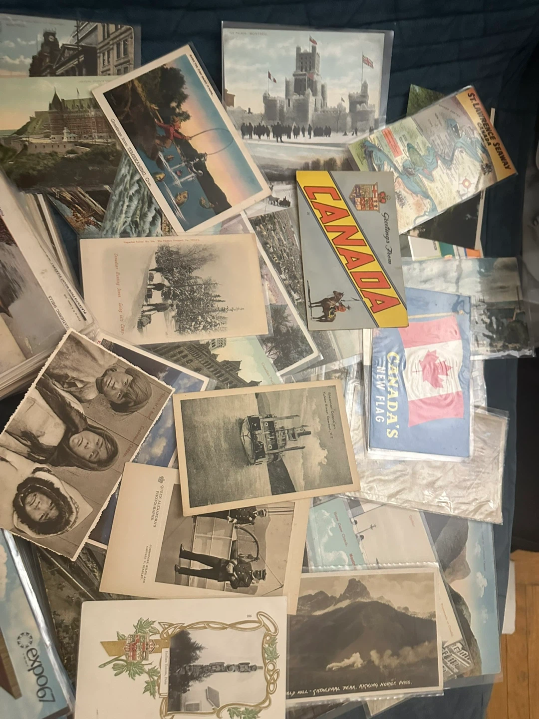 Collection of vintage Canadian postcards