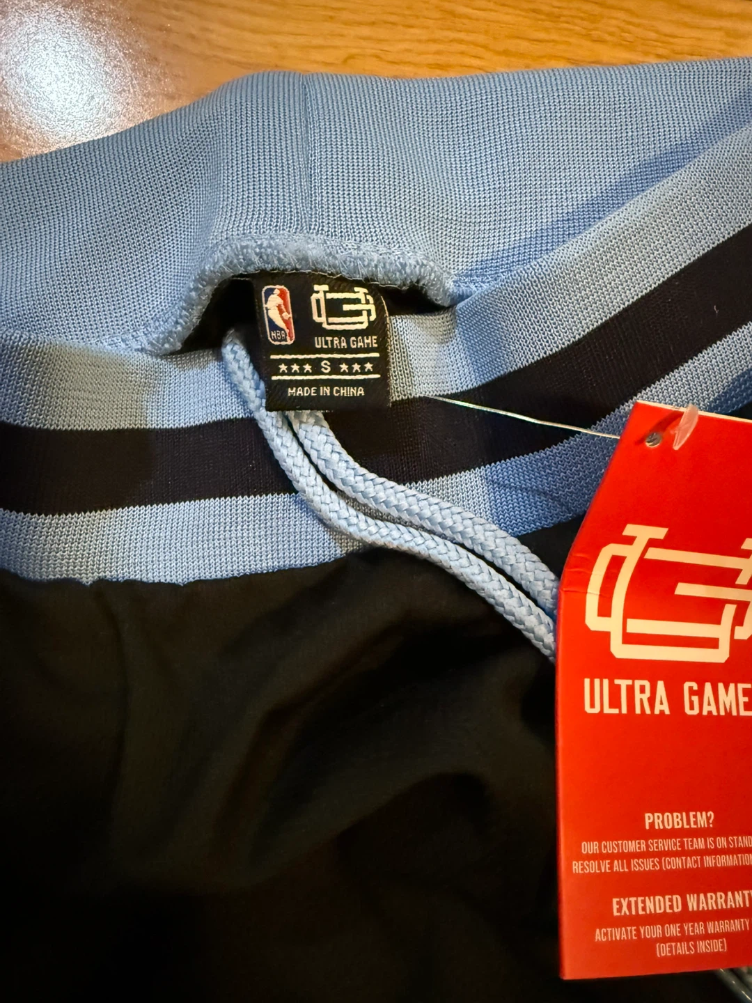 Ultra Game Memphis Grizzlies NBA Shorts Black/Light Blue Size S - photo 2