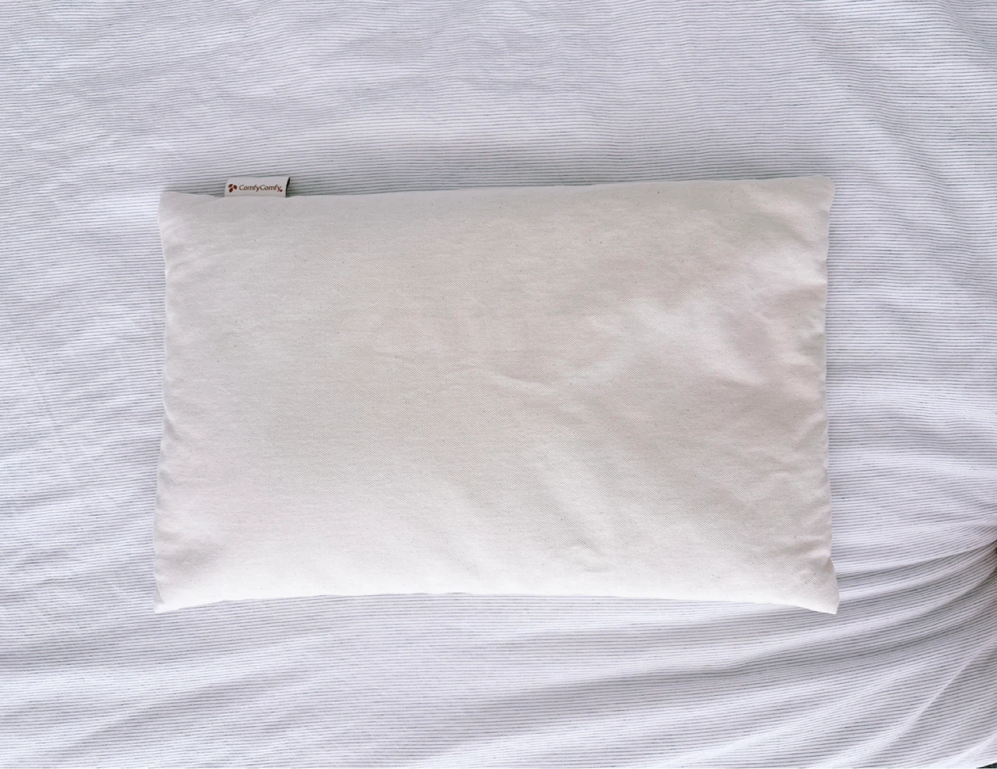 ComfyComfy Buckwheat Pillow with Extra 1lb Hull