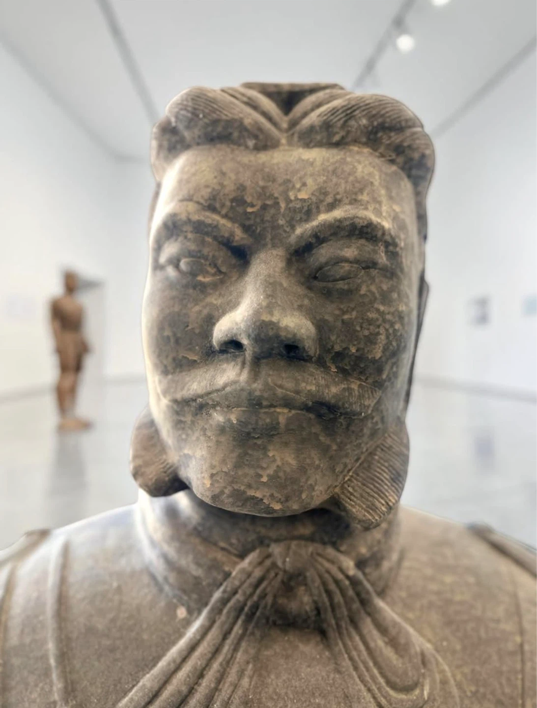 SET OF 2 RARE 6’4” & 3’9” tall Terracotta Warriors 25+ yrs old - photo 4