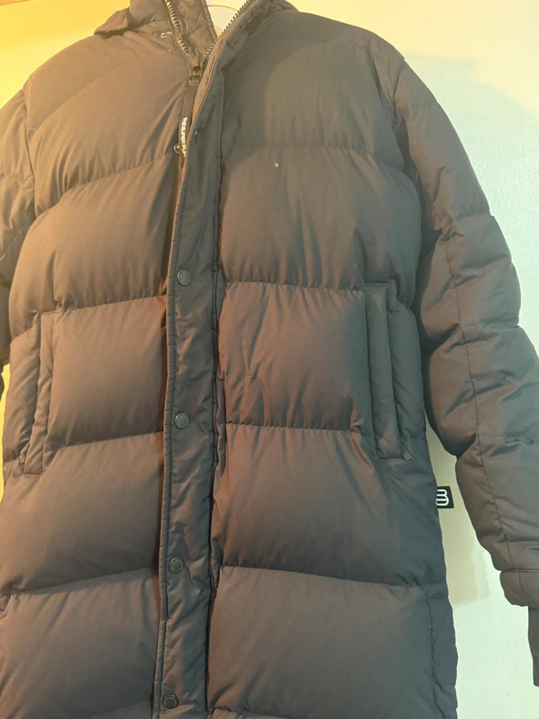 Aritzia black long Superpuff