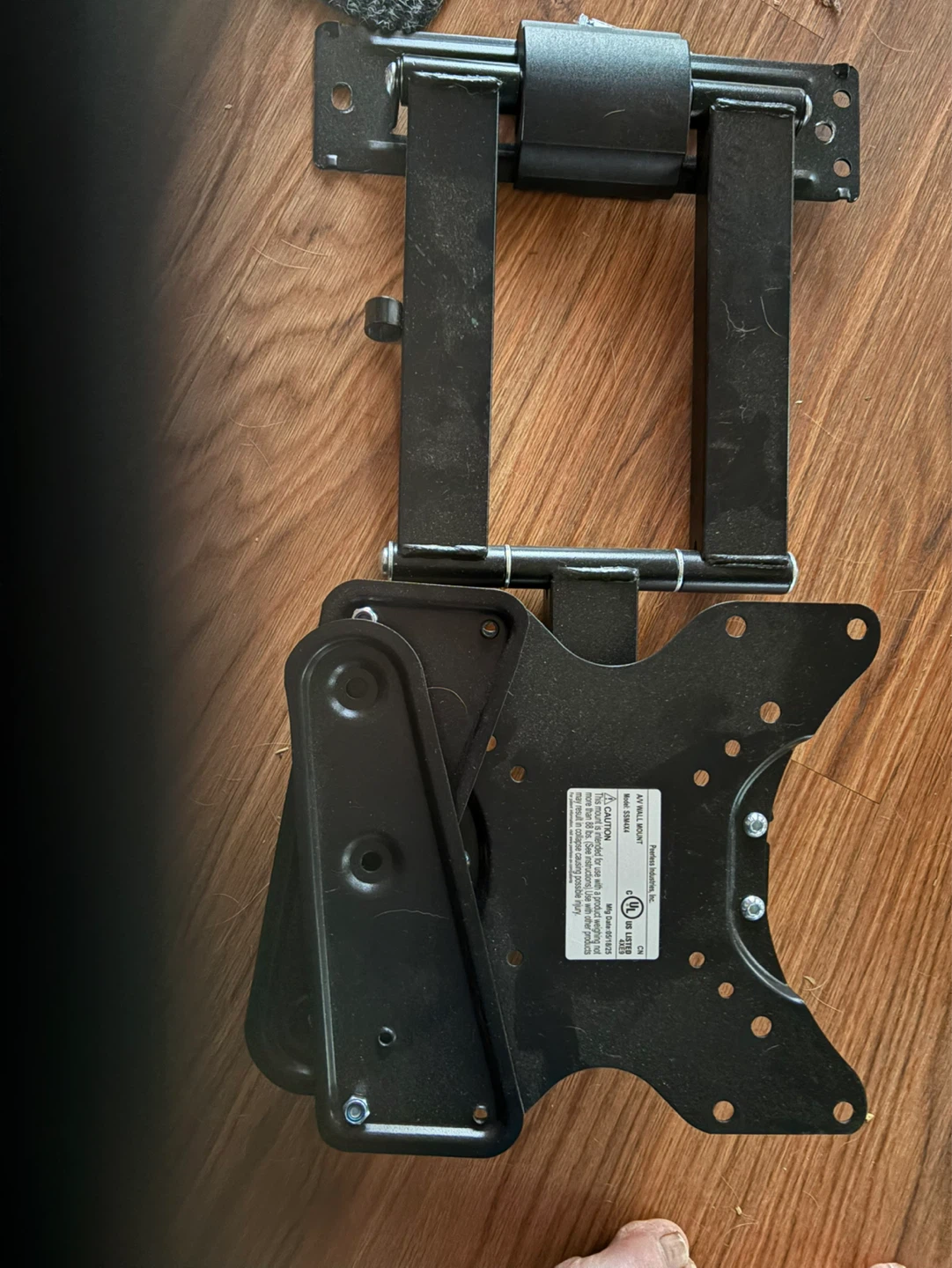 Black Adjustable TV Wall Mount - photo 2