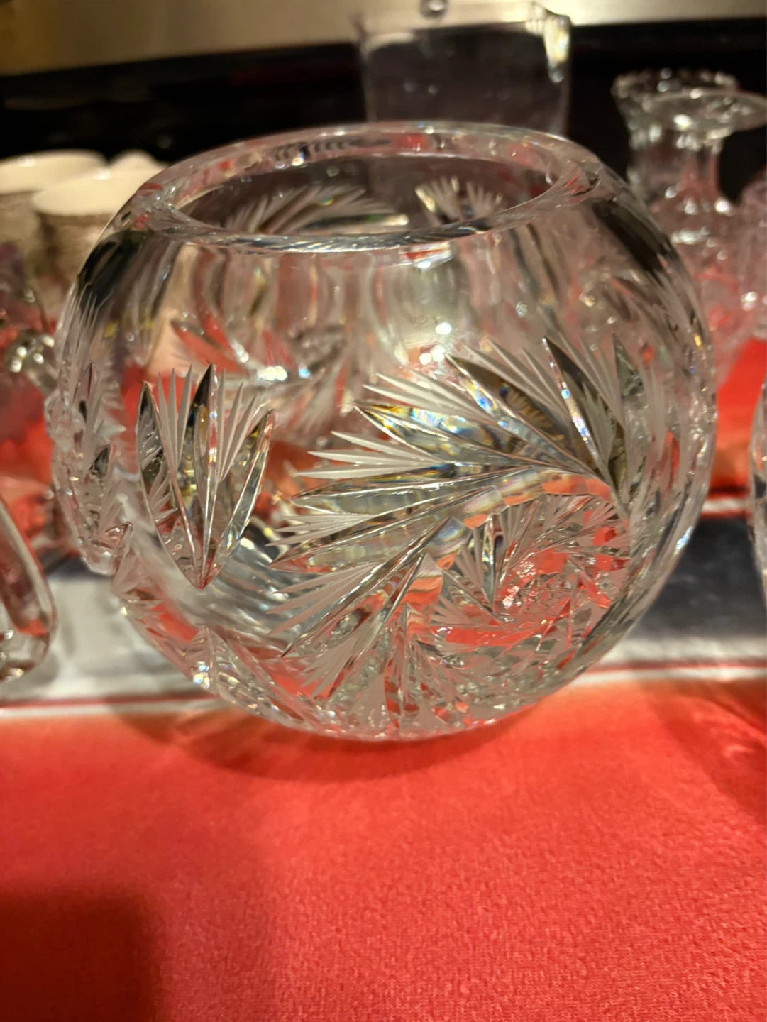 Set of Crystal Glass Serving Bowls and Vases - photo 3