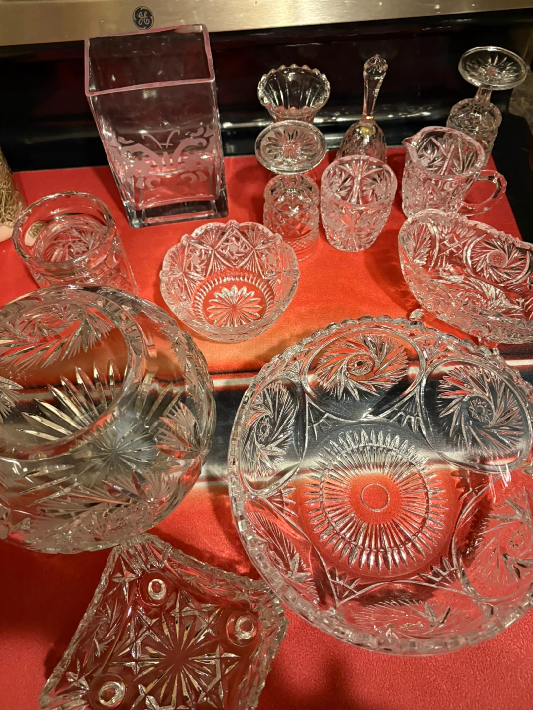 Set of Crystal Glass Serving Bowls and Vases - photo 5