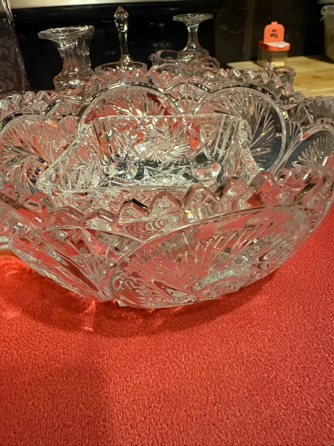 Set of Crystal Glass Serving Bowls and Vases - photo 2