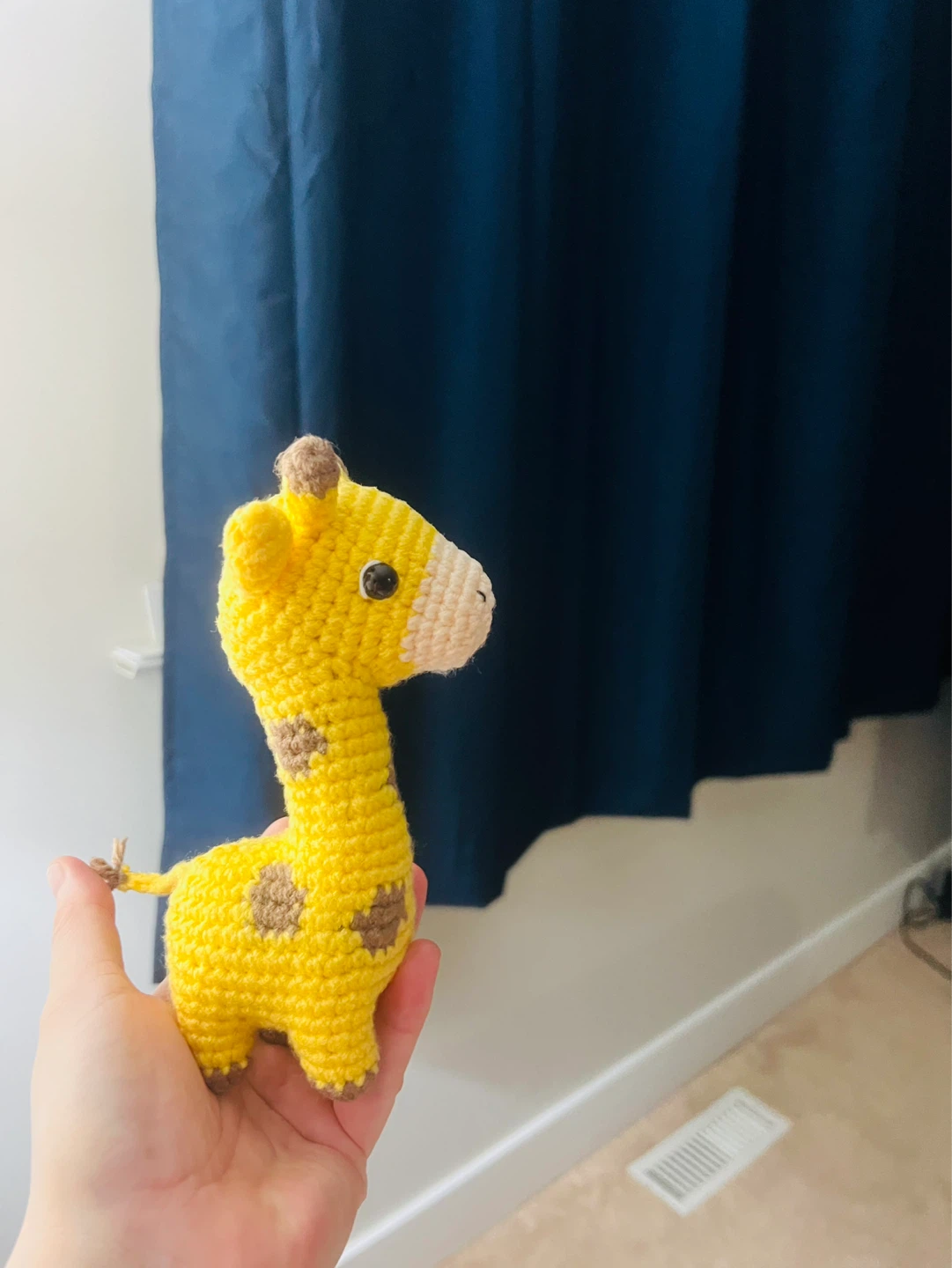 Hand-Crocheted Yellow Giraffe Toy - photo 4
