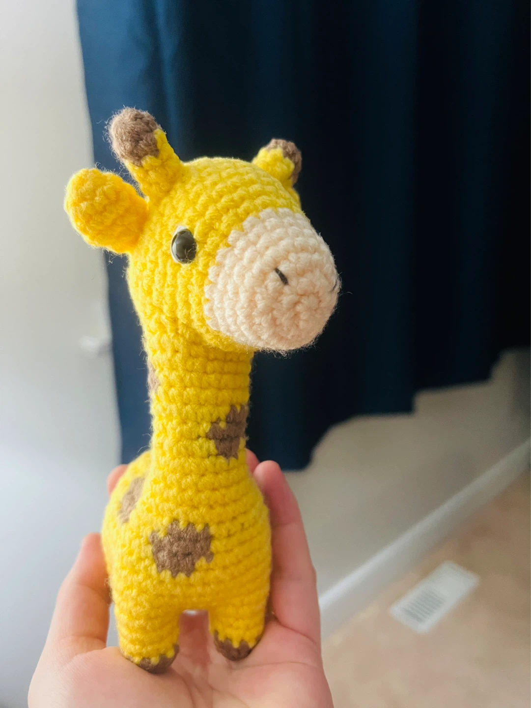 Hand-Crocheted Yellow Giraffe Toy - photo 5