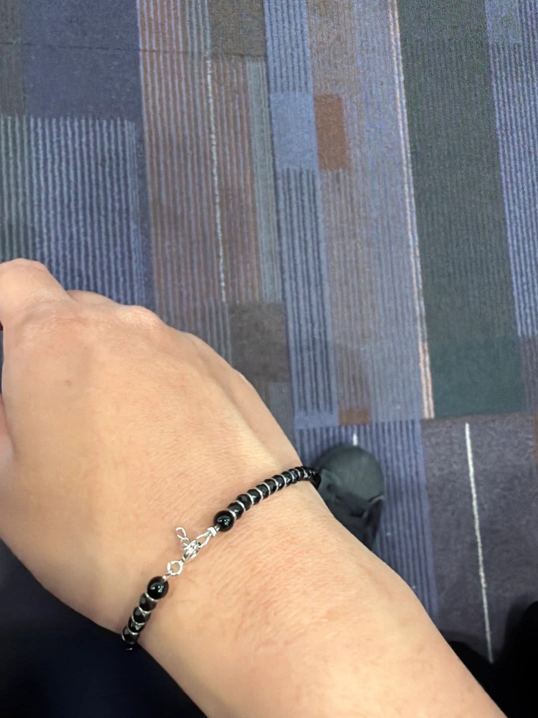 Black Beaded Bracelet - photo 2