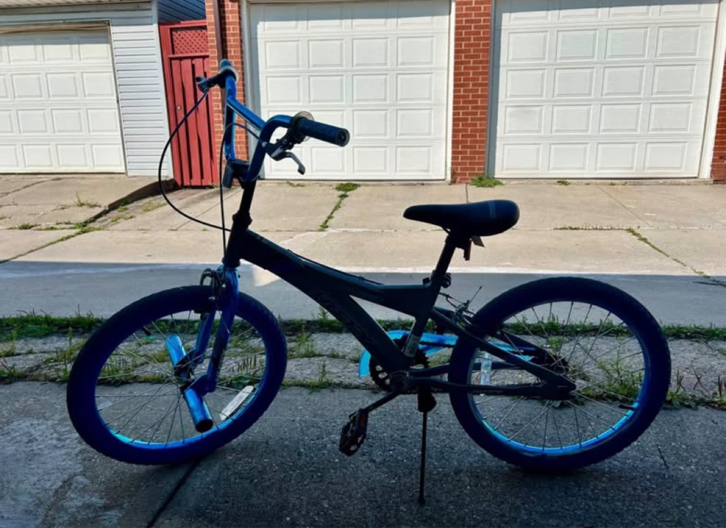Blue BMX Bike with Pegs