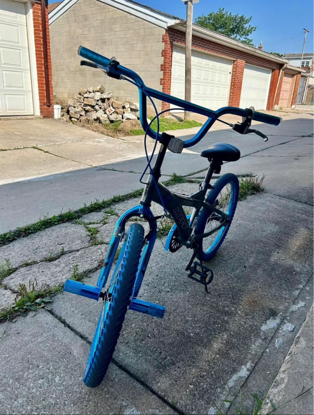 Blue BMX Bike with Pegs - photo 2