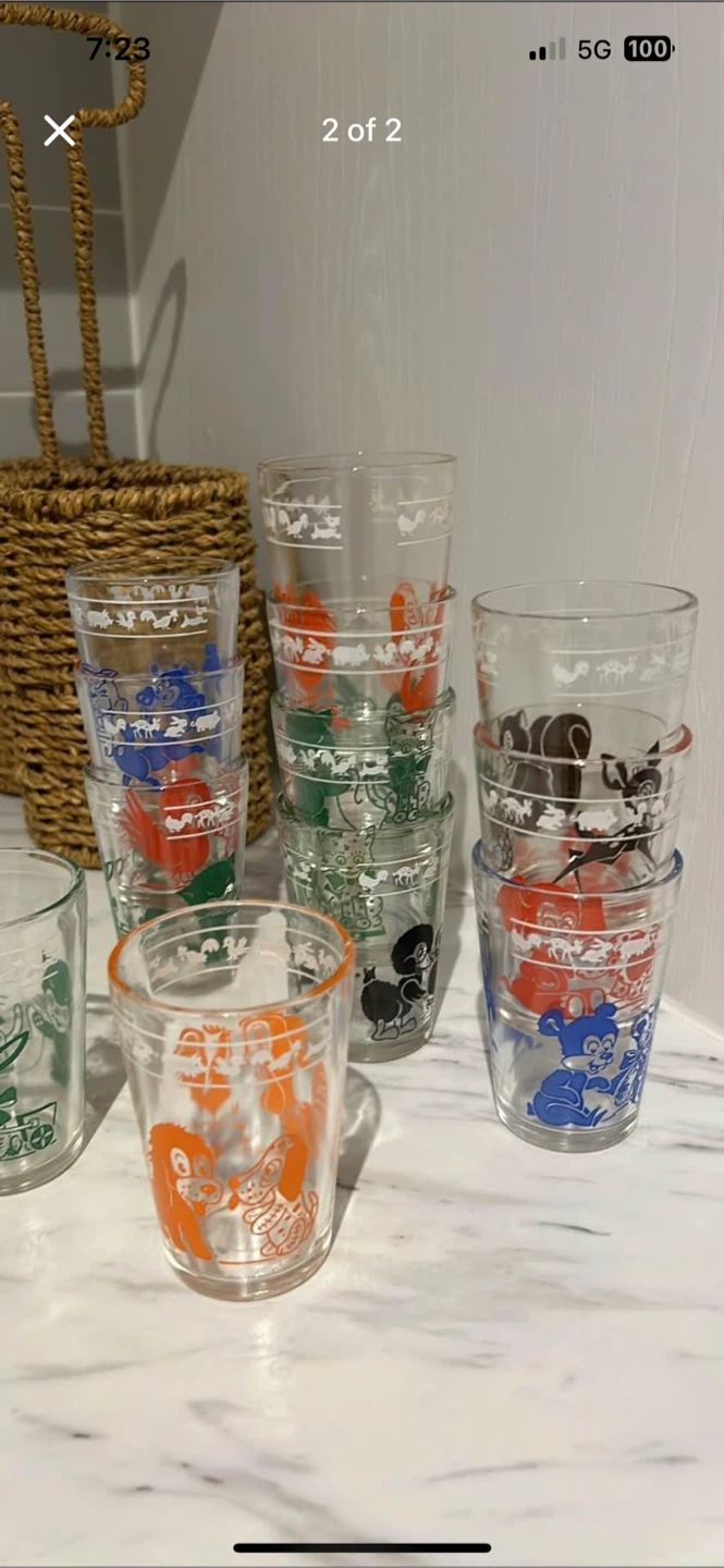 Vintage Animal Glasses - Set - photo 2