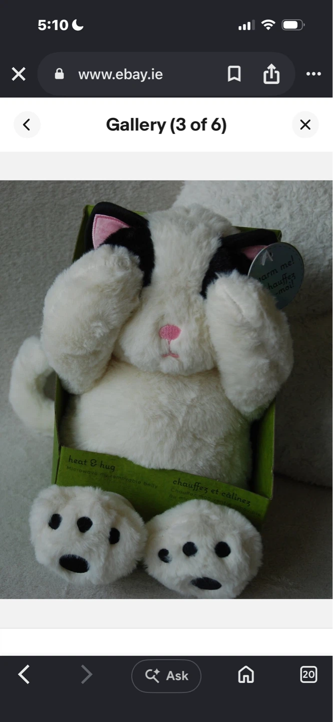 New! Snuggle buddy Australia cat heat pack / warmer