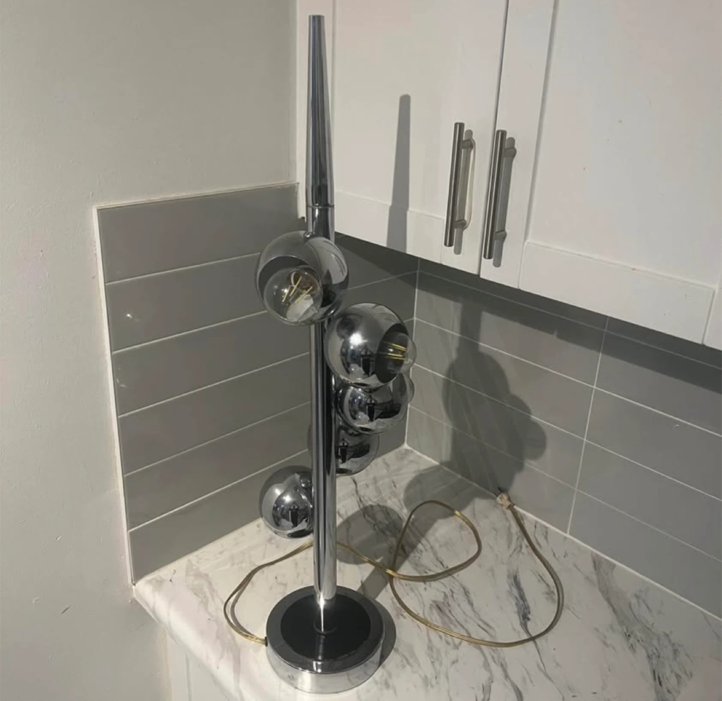 Chrome Sputnik Table Lamp