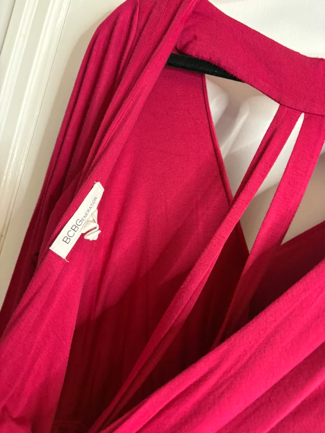 Super flattering Magenta date night / party dress - photo 5