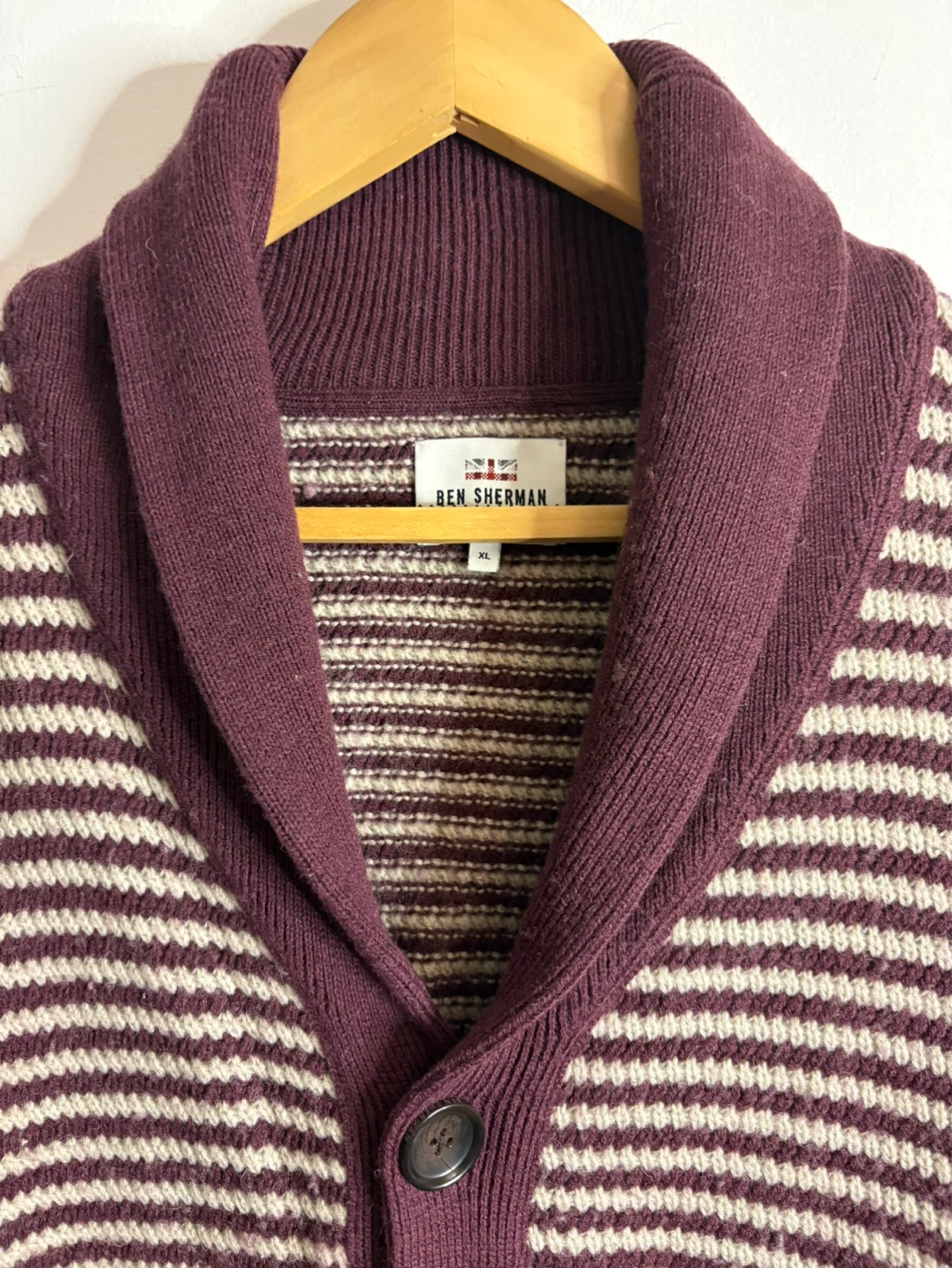 Ben Sherman wool cardigan button up sweater - photo 2
