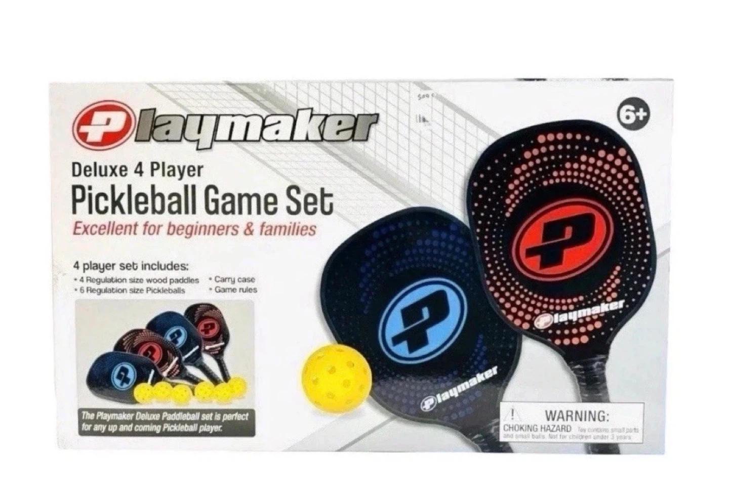 Pickleball 4 Player Set Game Kit New Open Box Deluxe Set