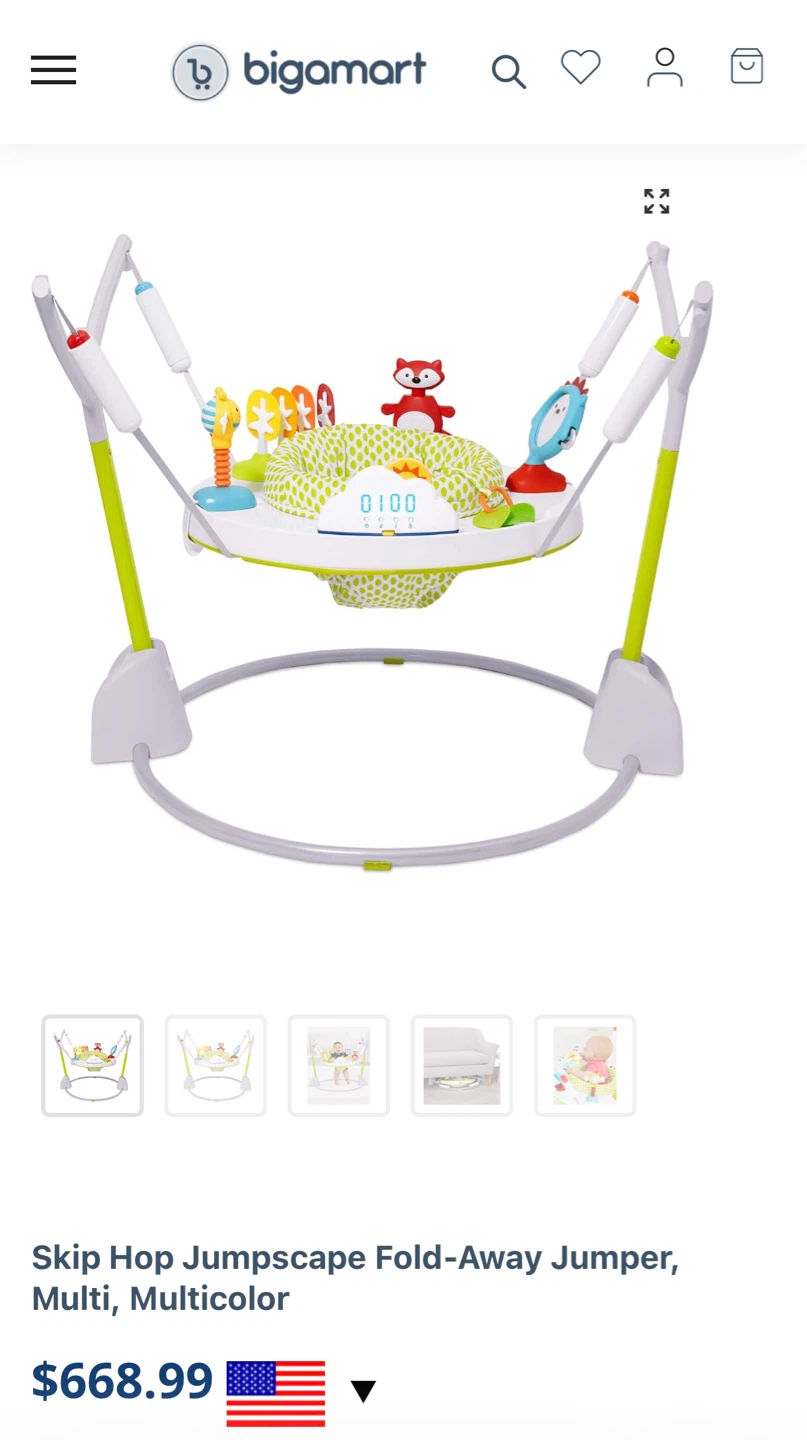 Skip Hop JumpScape Fold-Away Jumper, Multicolor - photo 4