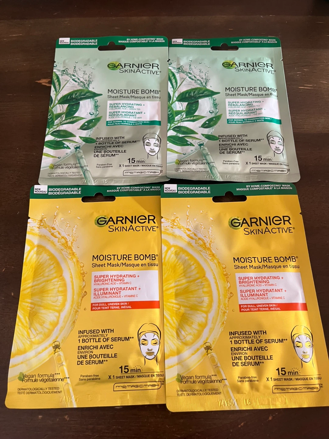 Garnier SkinActive Moisture Bomb Sheet Masks - 4 Pack