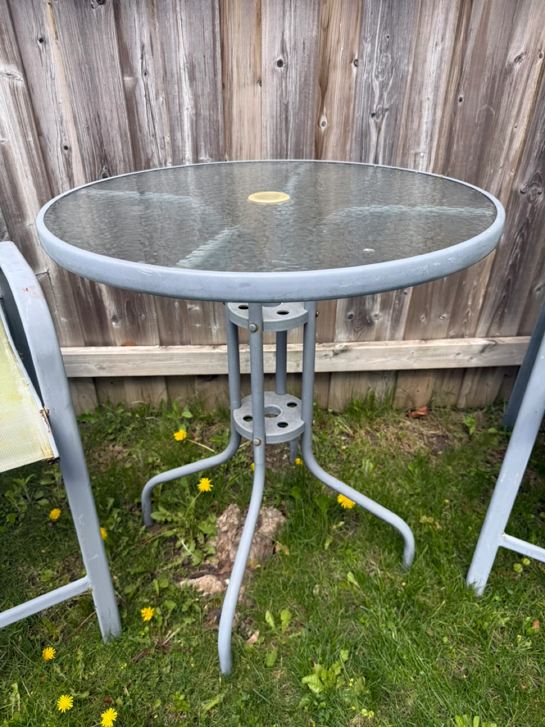 Glass Top Patio Table with 2 Chairs - photo 4