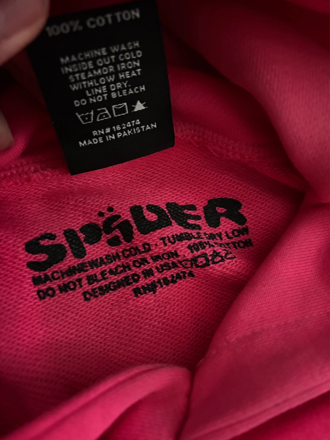 Pink Sp5der Hoodie - photo 2