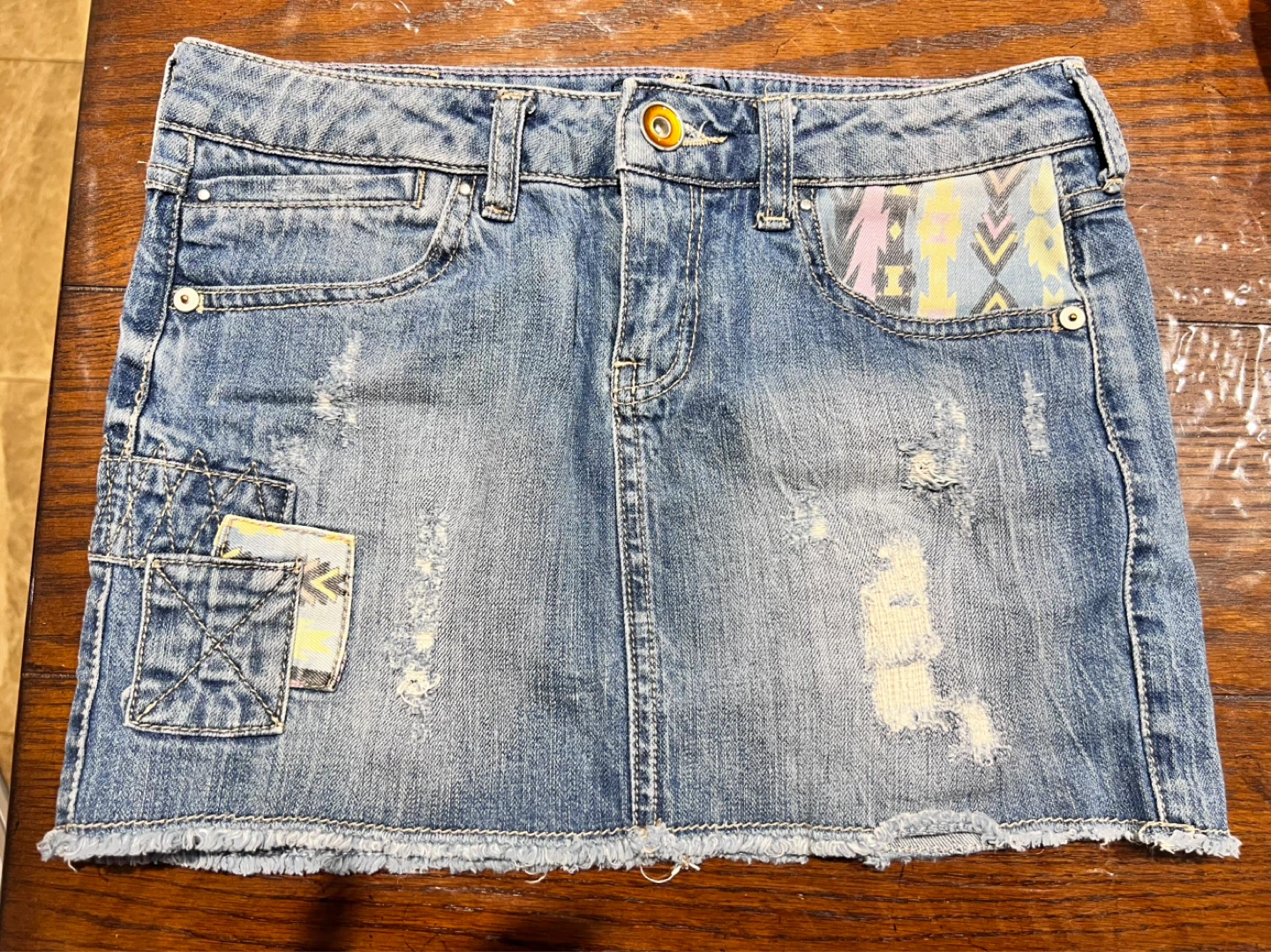 Forever 21 Denim Mini Skirt Size Small