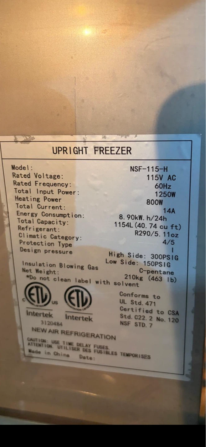 Nelia Upright Double Door Commercial Freezer - photo 3