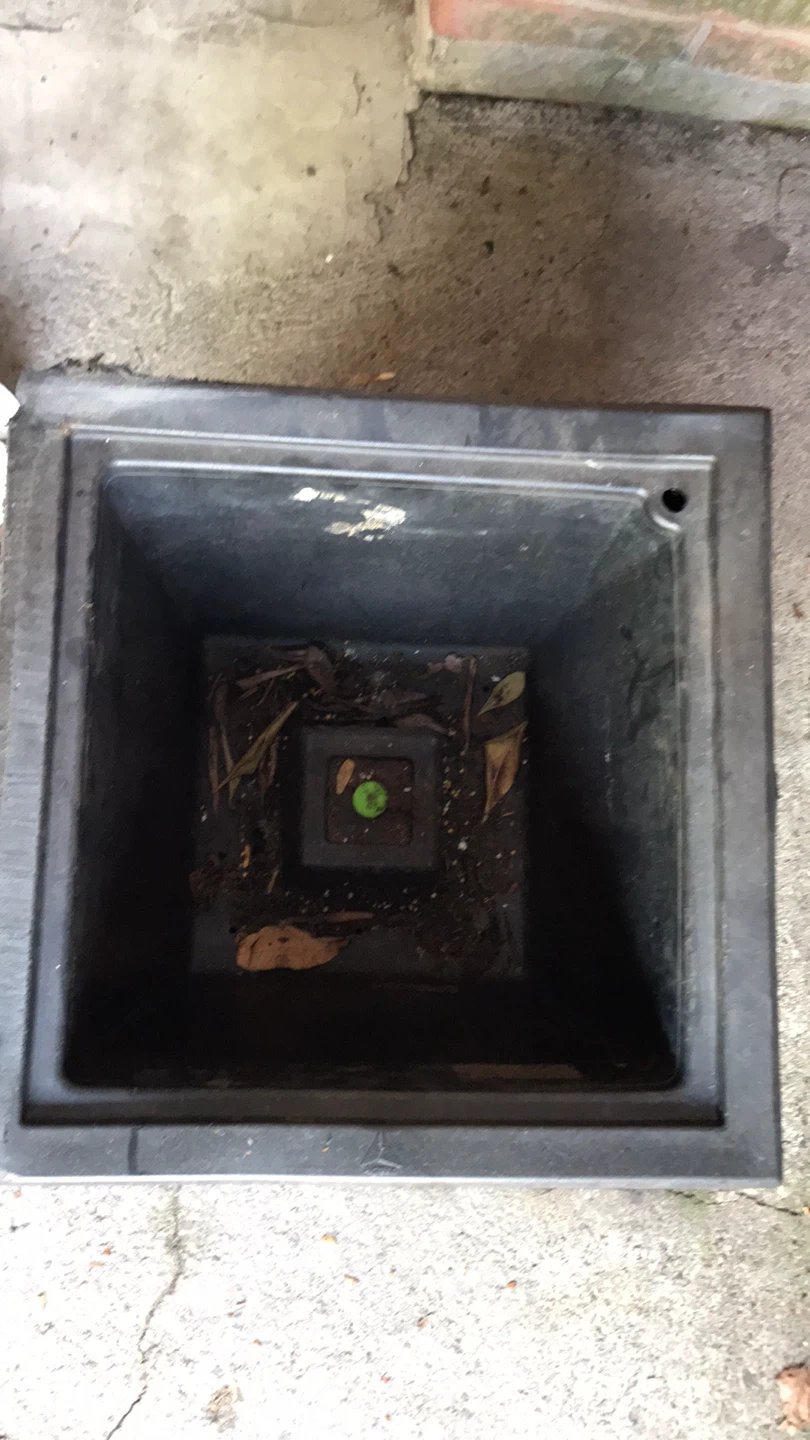 Black Square Planter Pot - photo 2