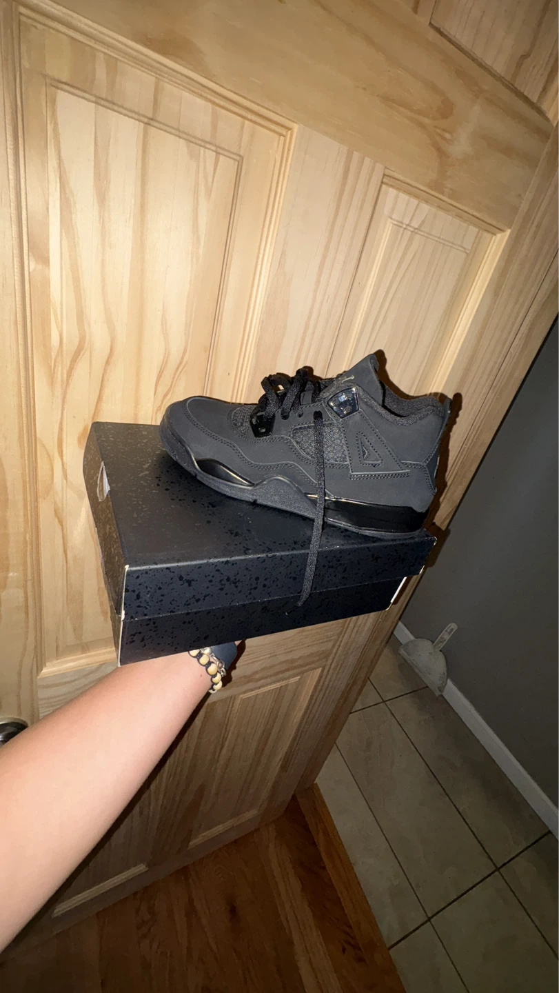 Air Jordan 4 Retro OG PS 'Black Cat' Shoes - photo 3