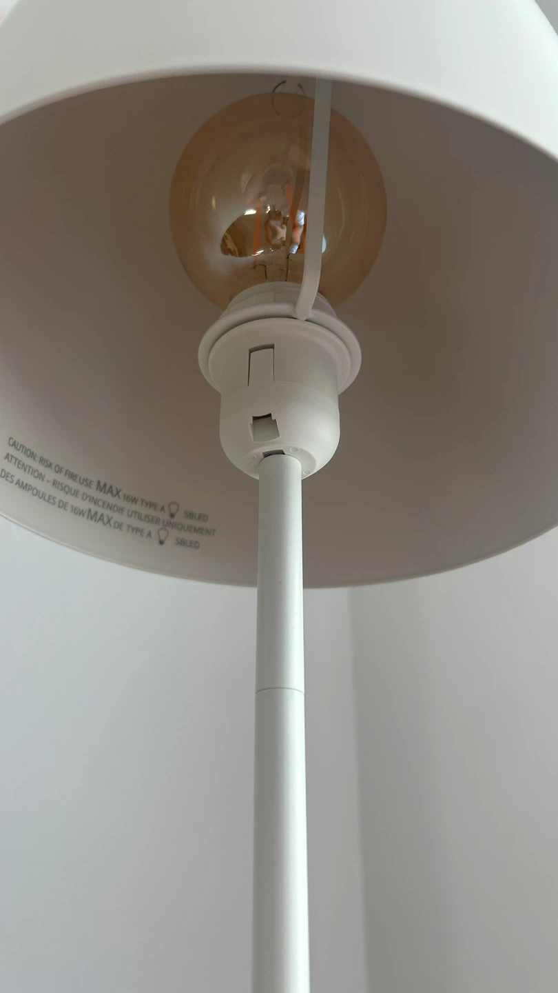 IKEA TRINDSNÖ Floor Lamp 49' - white / birch veneer - photo 5