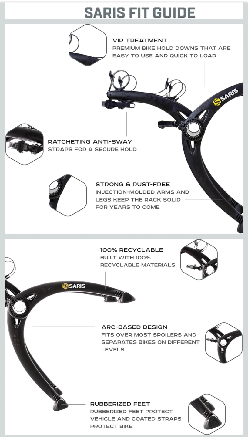 Saris Bones 2 Trunk Bike Rack - photo 5