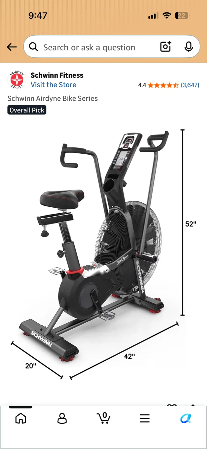 Schwinn AirDyne AD7 Fan Bike - photo 2