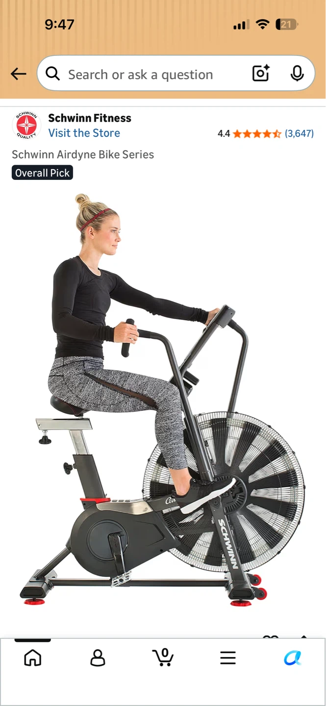 Schwinn AirDyne AD7 Fan Bike