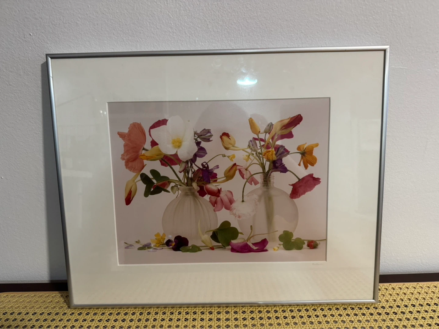 Jill Bedford "Two Vases With Flowers" Framed Photograph