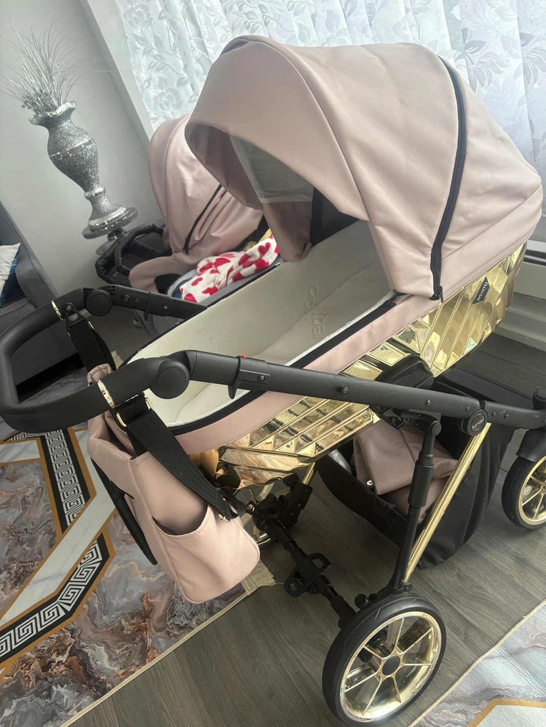 Bambino IVENTO PREMIUM GLAM IVE-20 Pink Metallic Stroller - photo 2