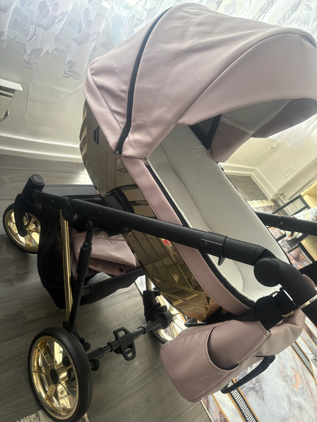 Bambino IVENTO PREMIUM GLAM IVE-20 Pink Metallic Stroller - photo 3
