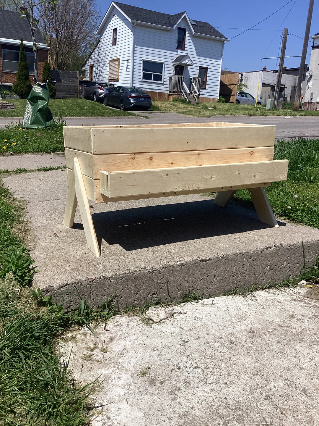 Raised Wooden Garden Bed