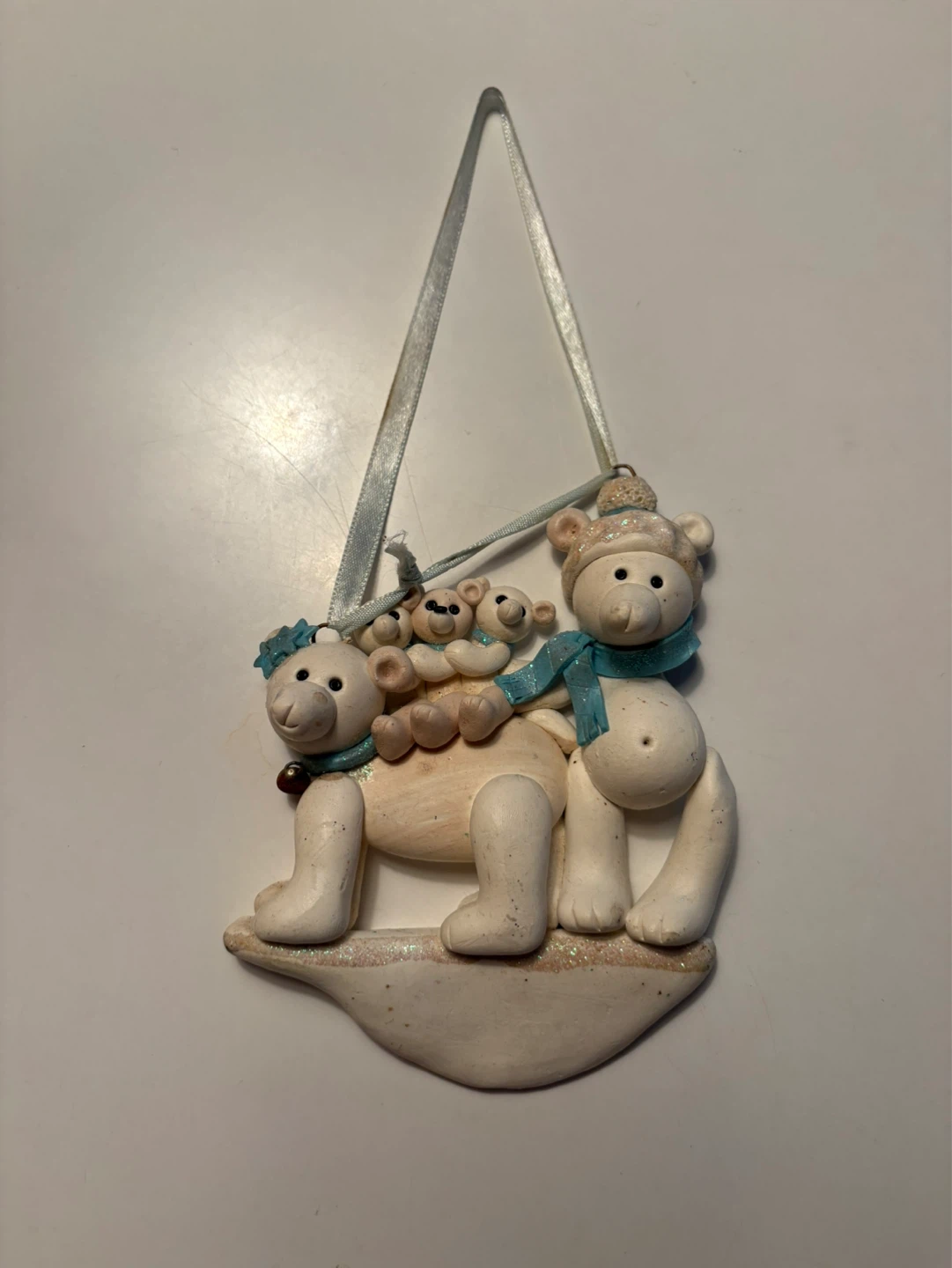Polar Bear Family Christmas Ornament