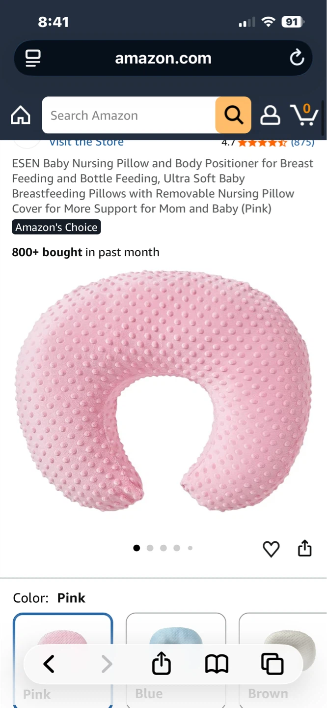 ESEN Baby Nursing Pillow and Body Positioner - Pink