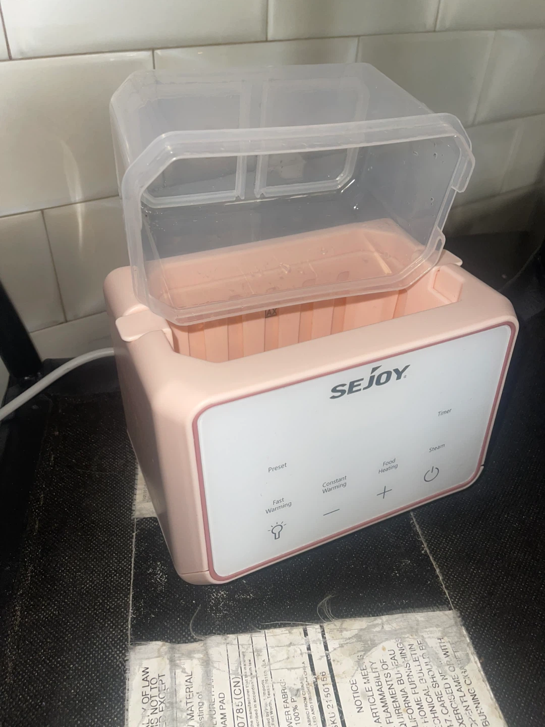 SEJOY Food Warmer and Sterilizer - Pink - photo 4