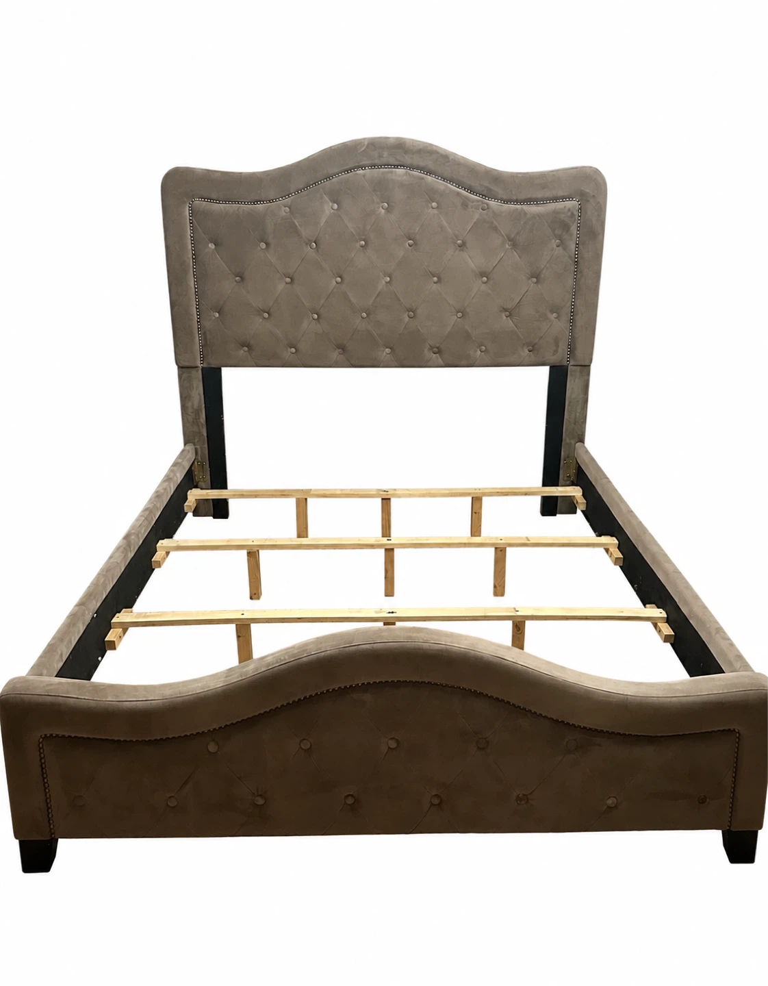 Tufted Upholstered Bed Frame