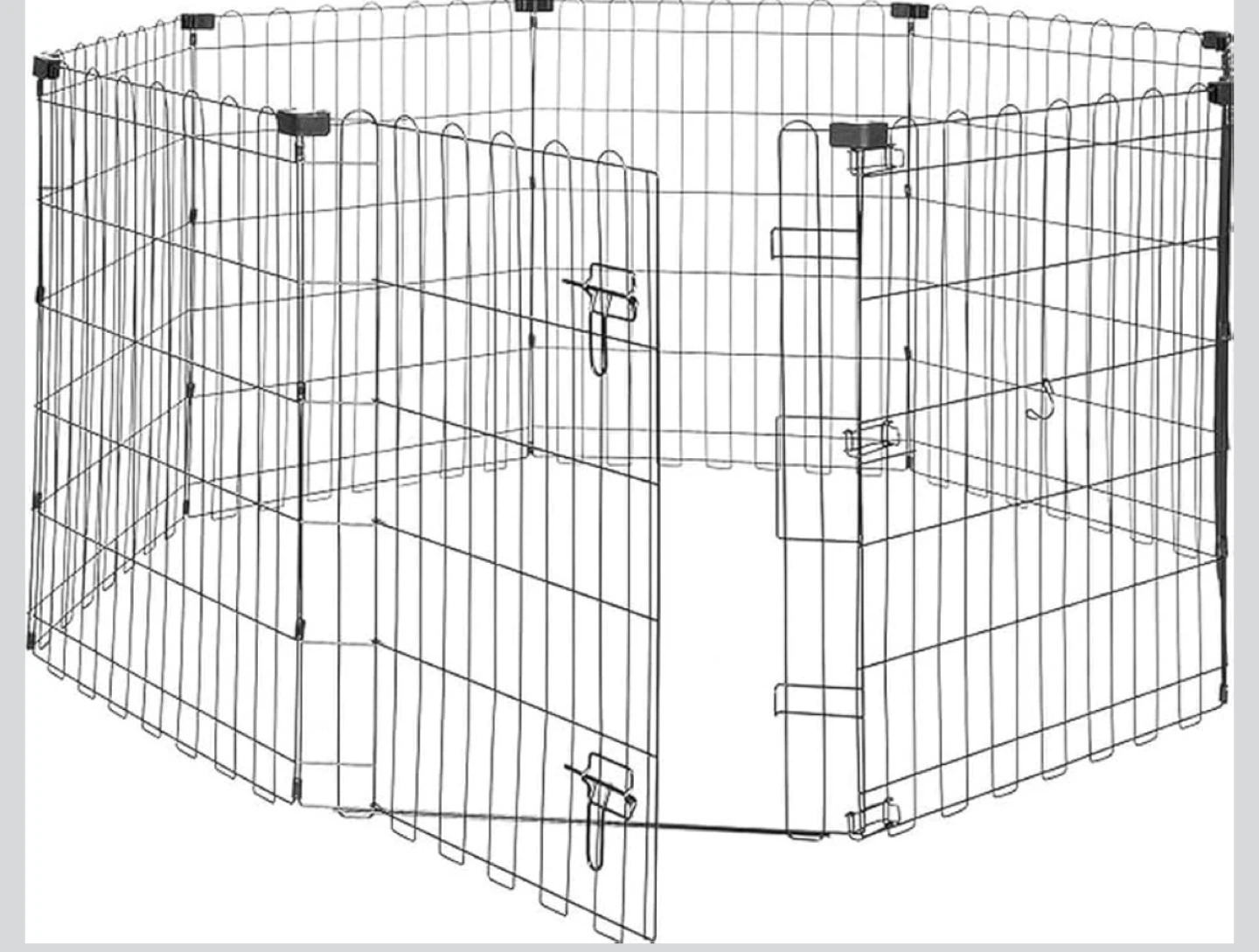 Black Metal Dog Pen 24” - photo 2