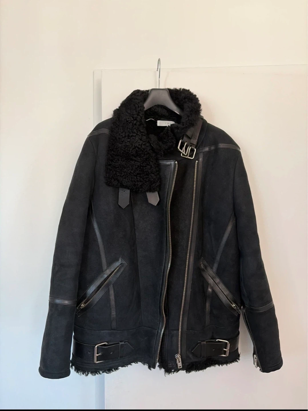 Theory Faux Fur Cropped Jacket