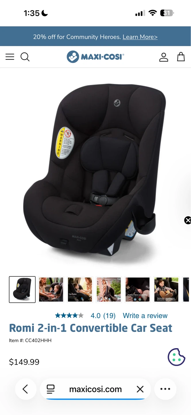 Maxi-Cosi Romi 2-in-1 Convertible Car Seat - photo 3