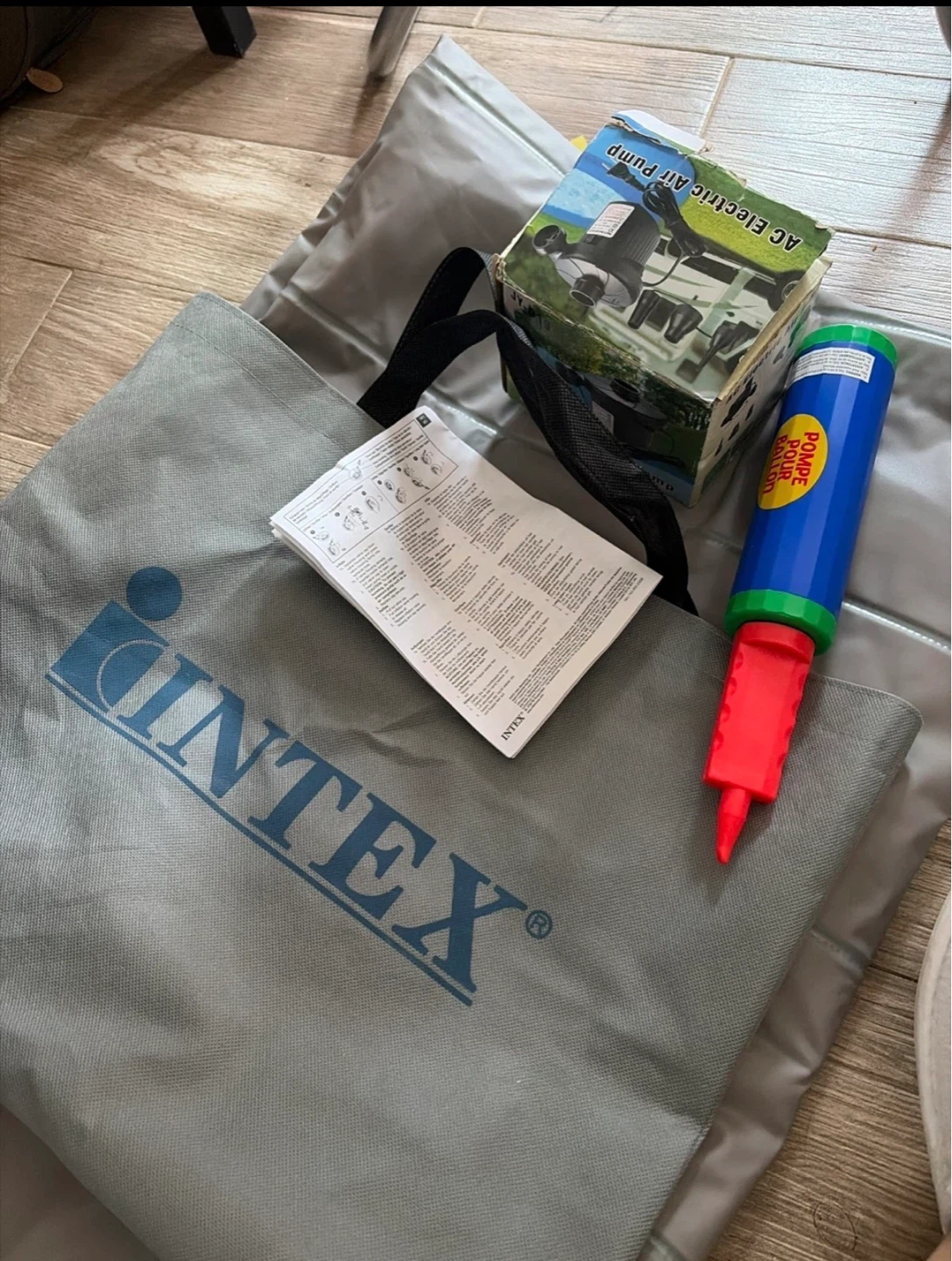 Intex Air Mattress With Electric Pump and Manual Pump