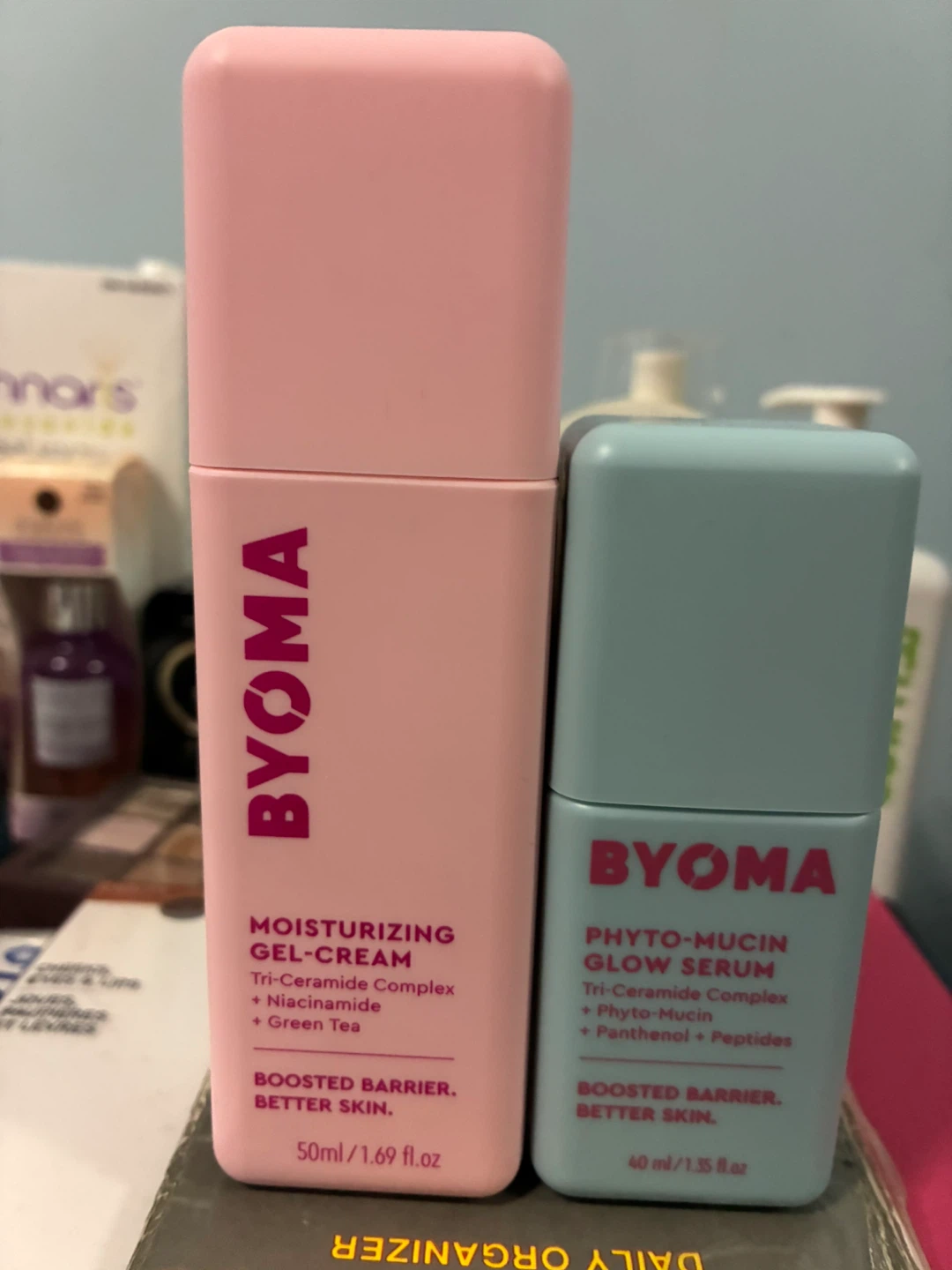 BYOMA Moisturizing Gel-Cream and Phyto-Mucin Glow Serum Set - photo 2