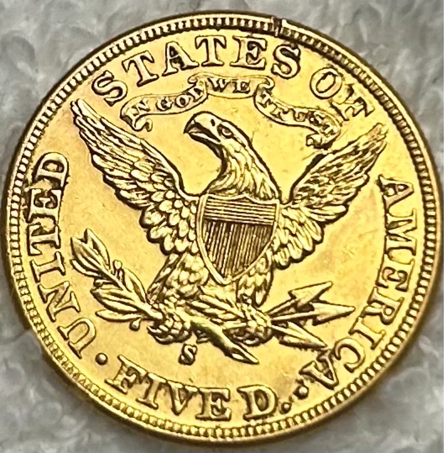 1898-S Liberty Head $5 Gold Half Eagle - photo 2
