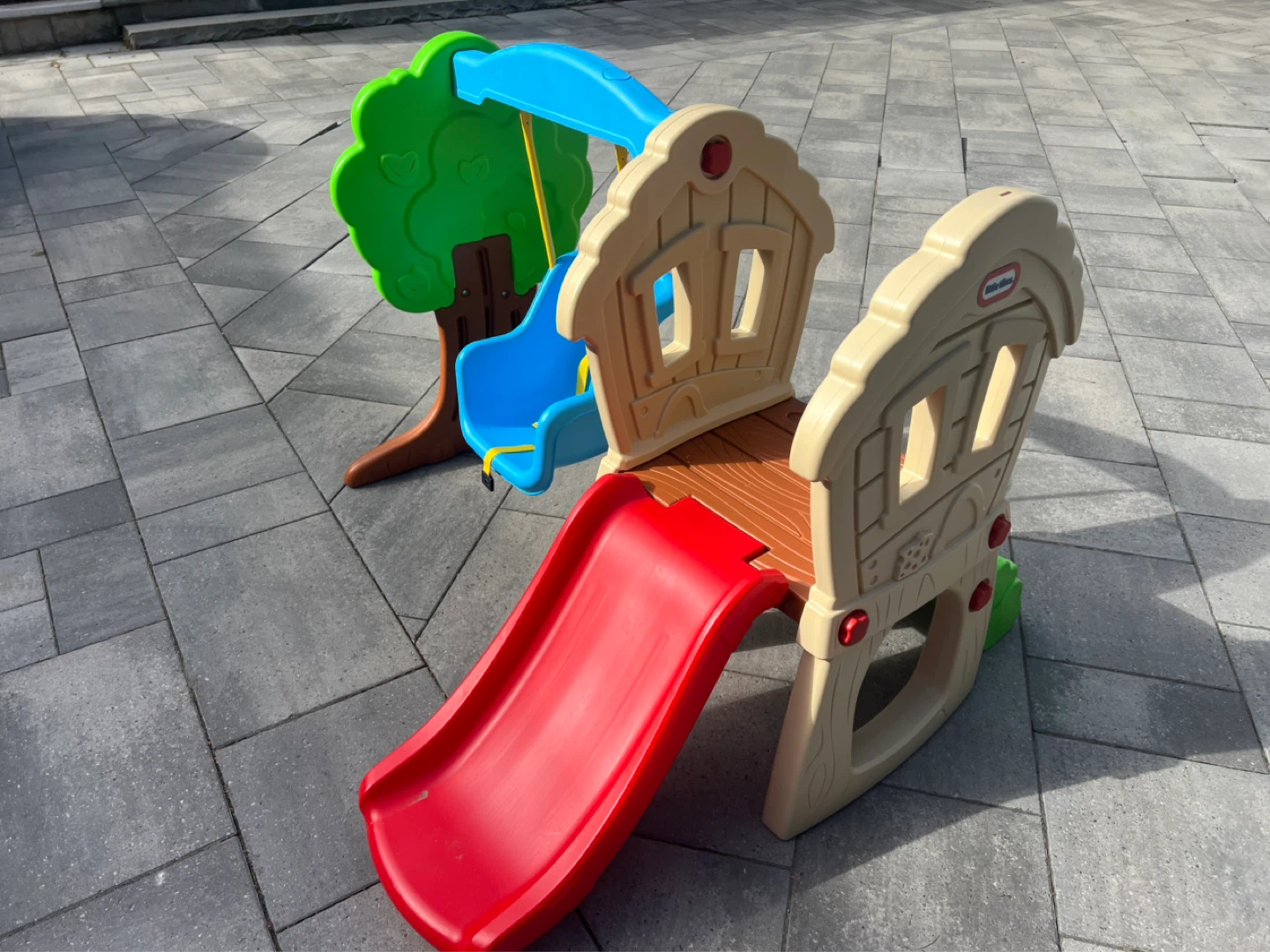 Little Tikes Play House Slide and Swing Set - photo 3