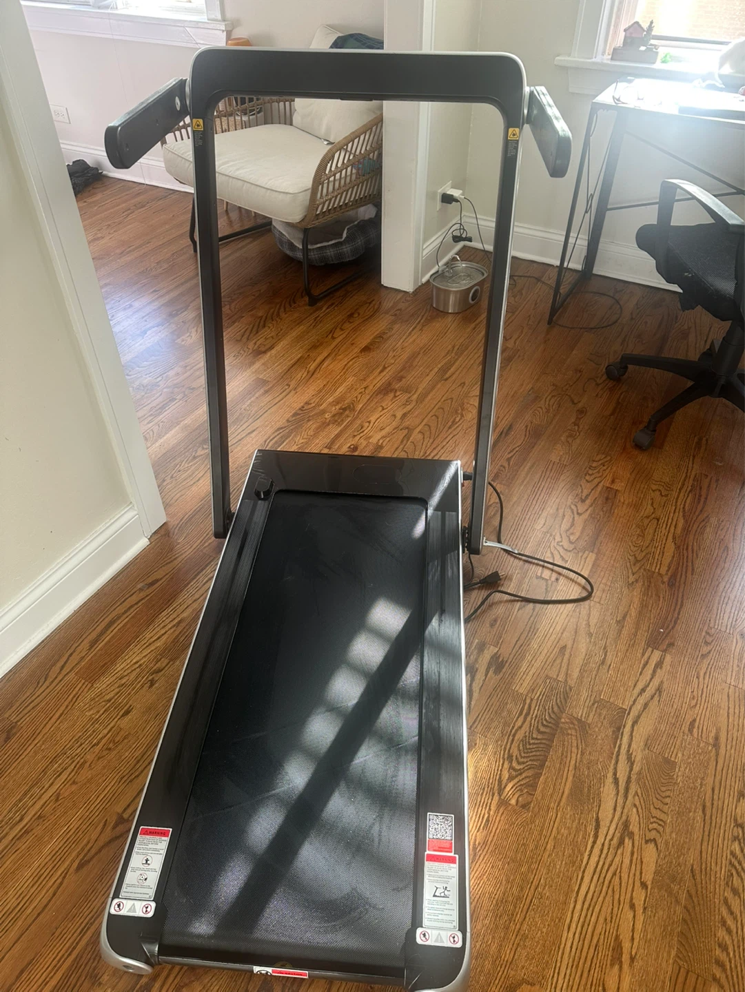 Goplus Folding Treadmill / Walking Pad - Barely Used - $90