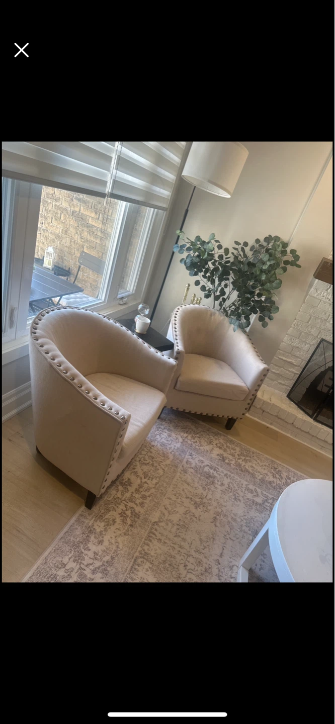 Accent Armchair with Nailhead Trim