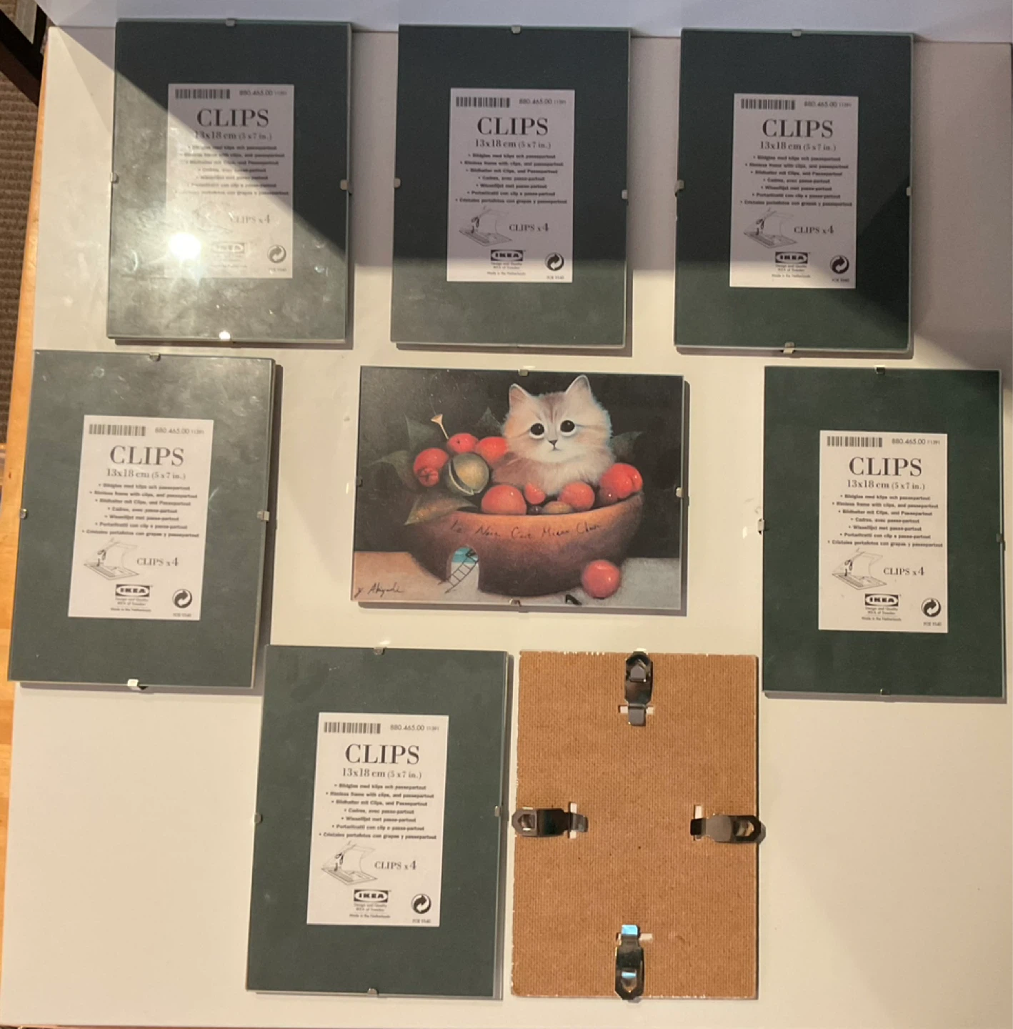 8 IKEA CLIPS 13x18 cm (5x7 in.) frames - photo 2